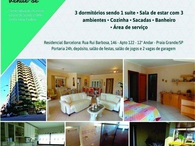 #606 - Apartamento para Venda em Praia Grande - SP - 1