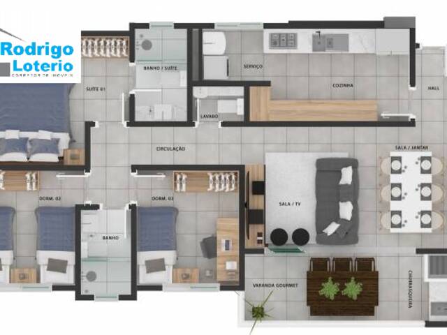 #406 - Apartamento para Venda em Rio Claro - SP - 3